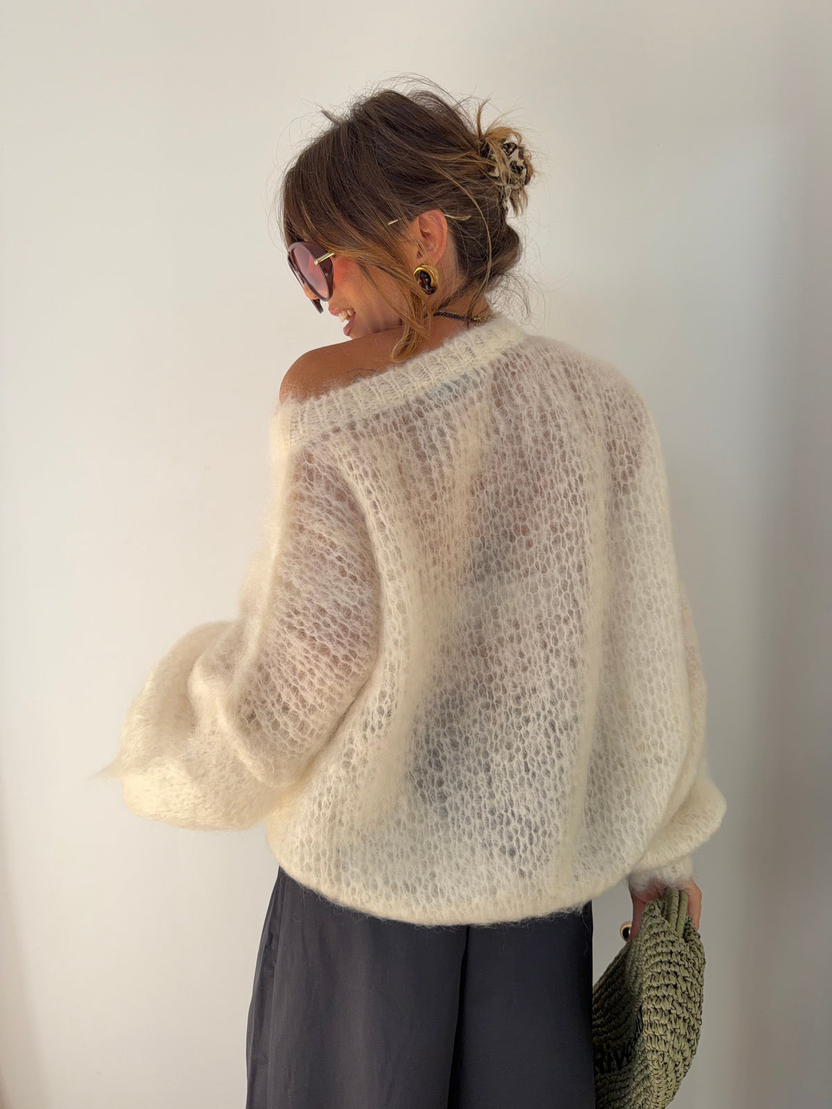 Pull 80% Mohair - beige