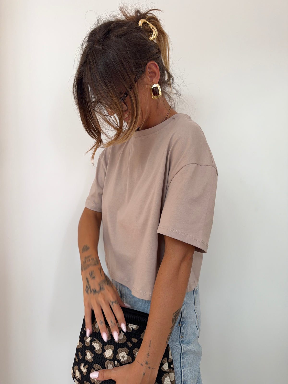 T-shirt Mia Lover's - taupe