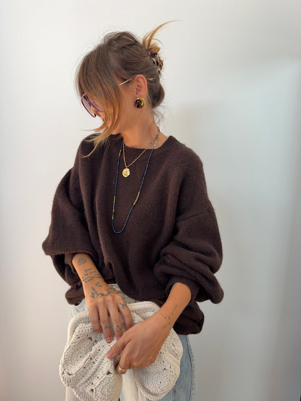 Pull Faro - chocolat