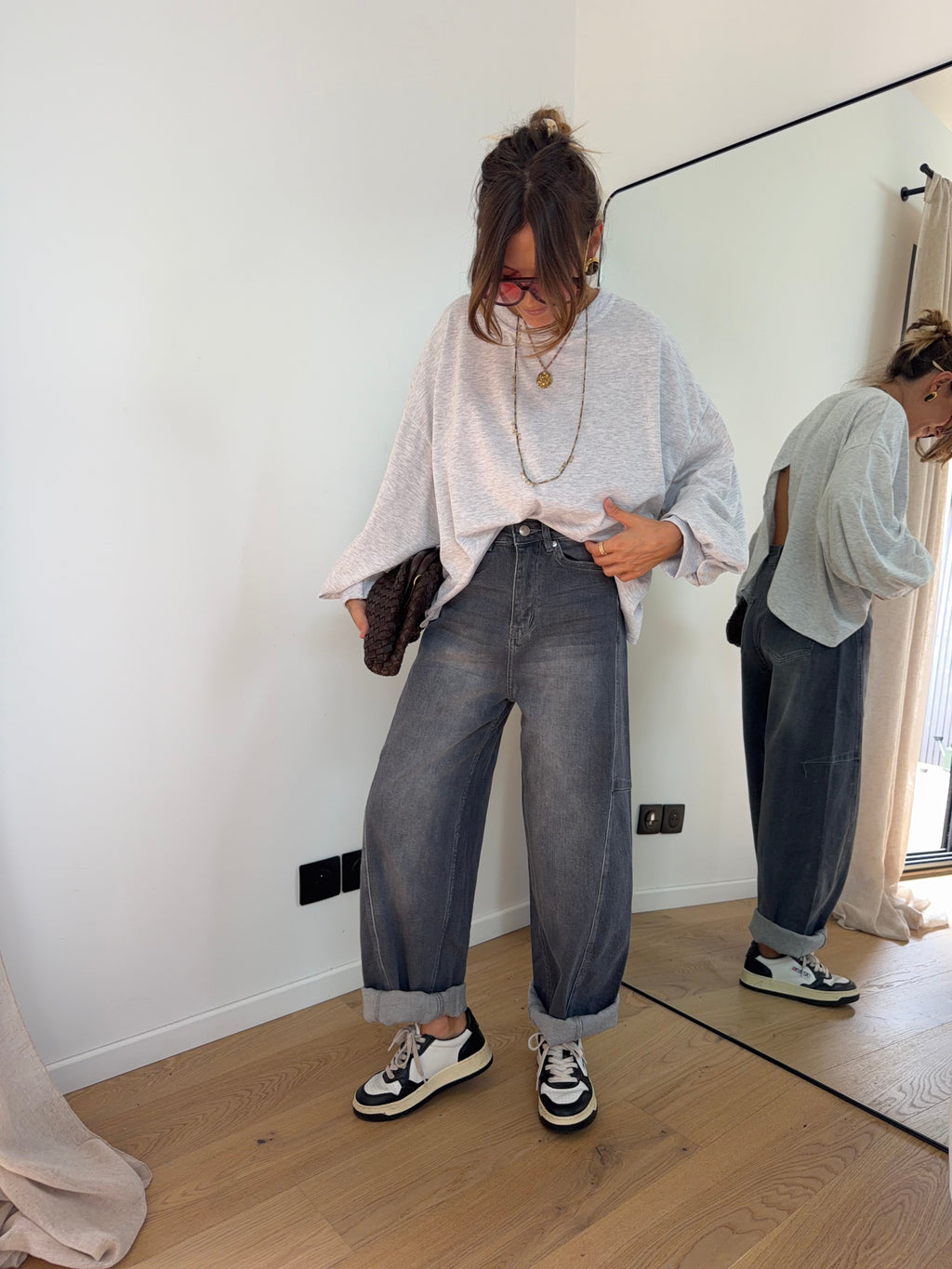 Jeans Mayron - gris clair