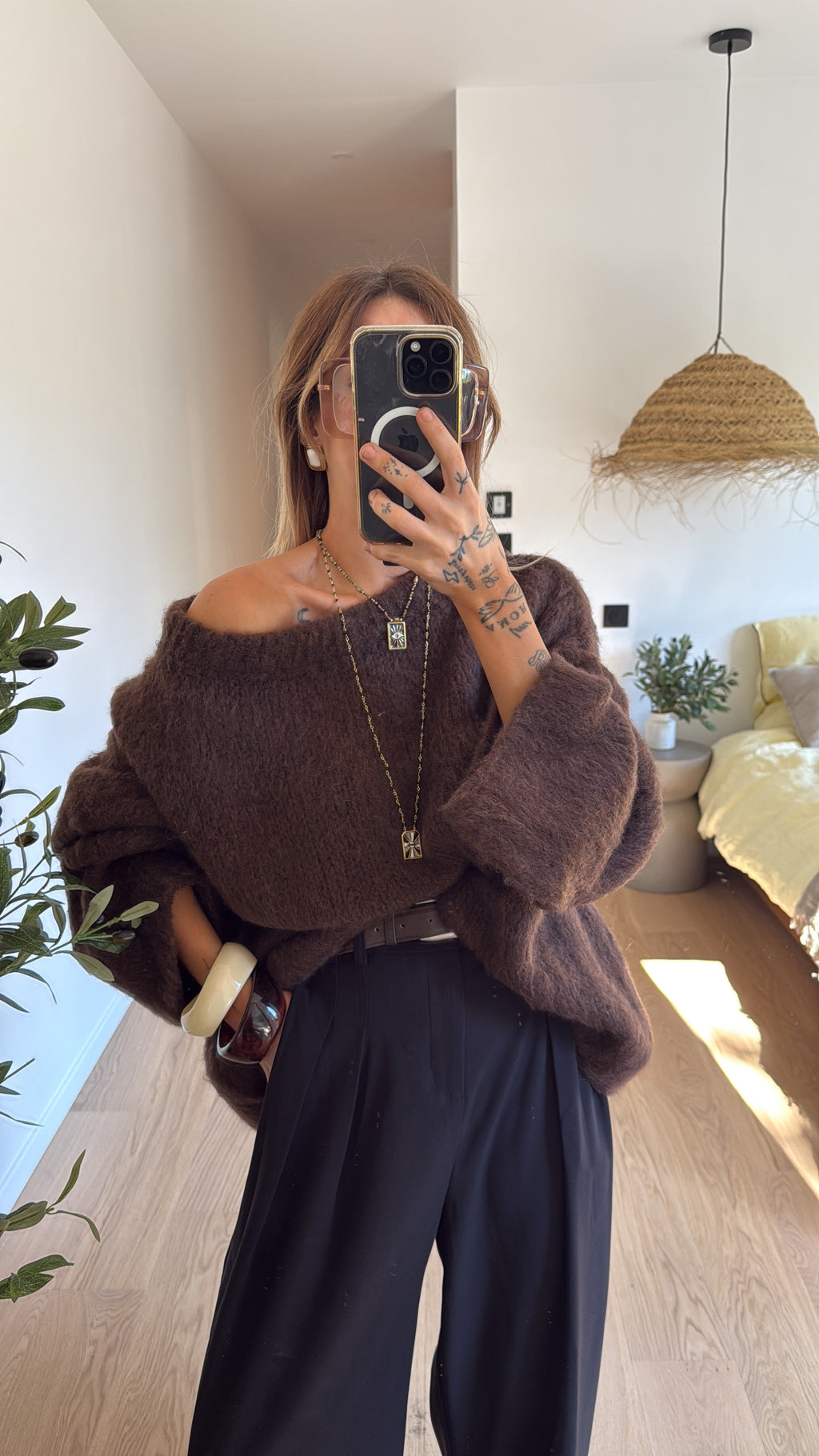 Pull Marlon - chocolat