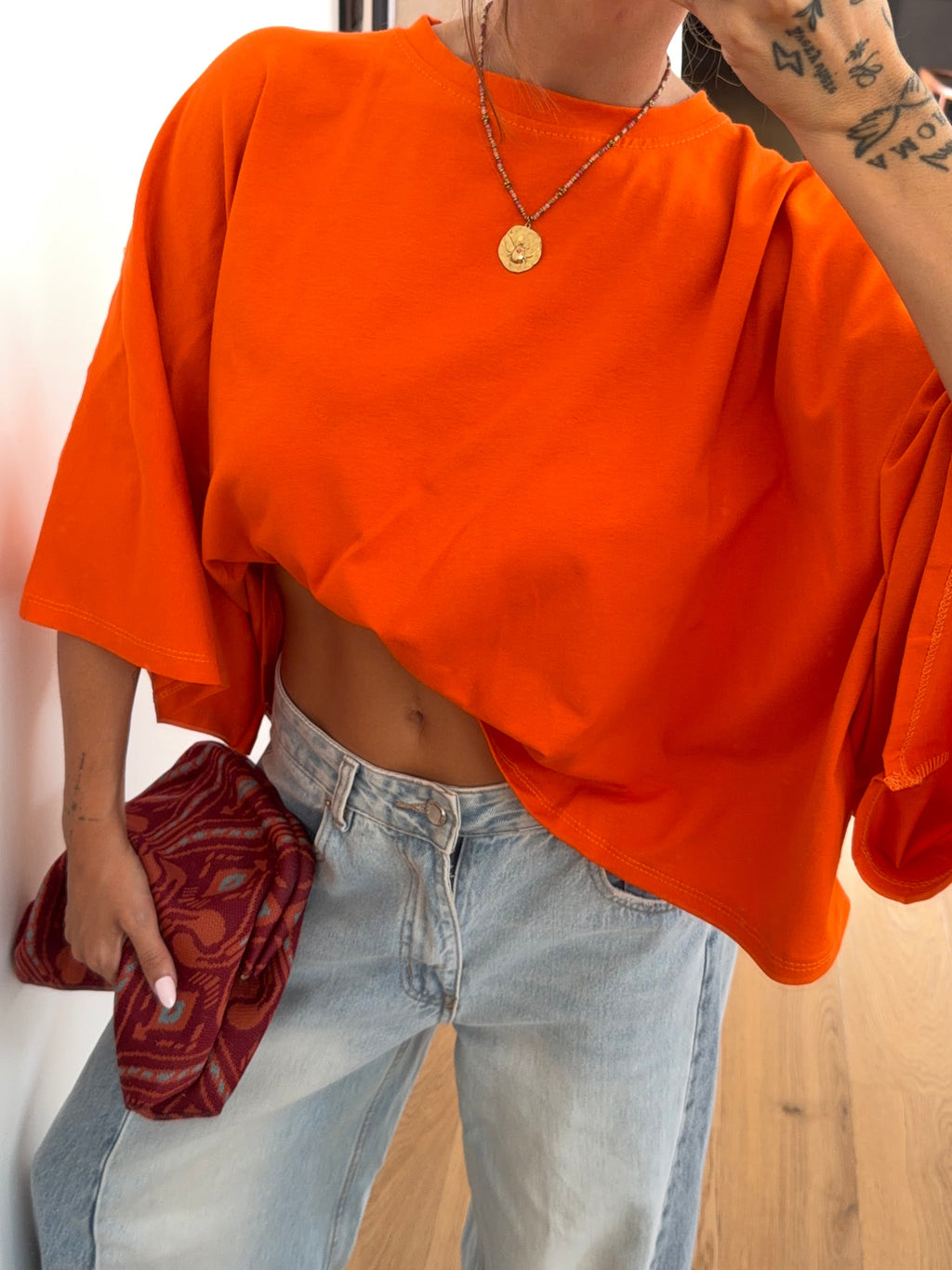 T-shirt parfait orange