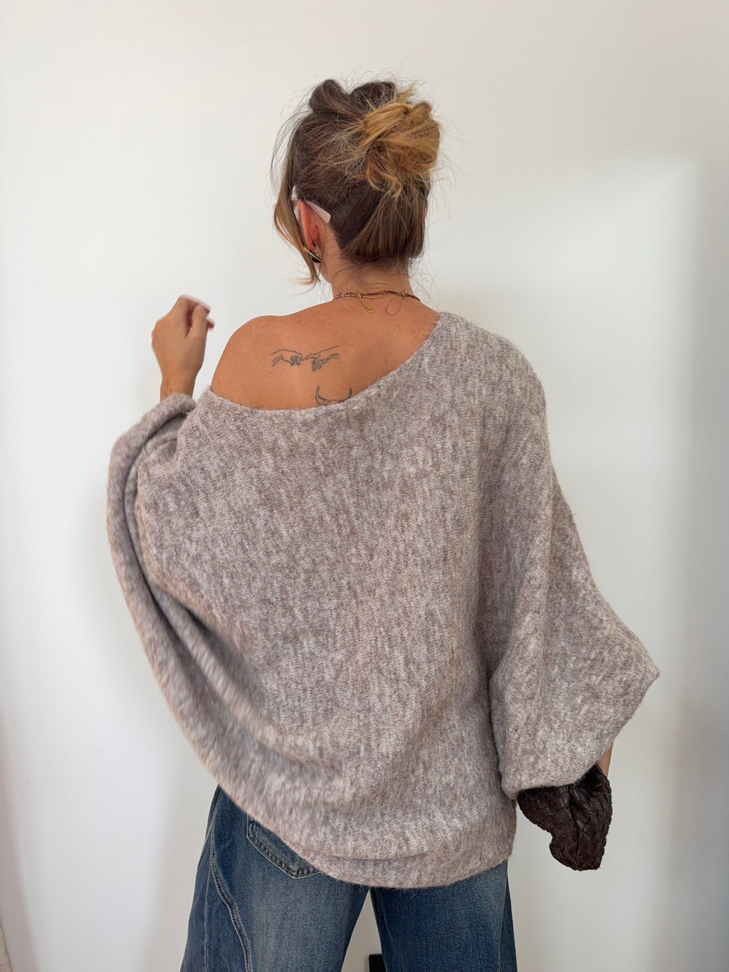 Pull oversize - taupe