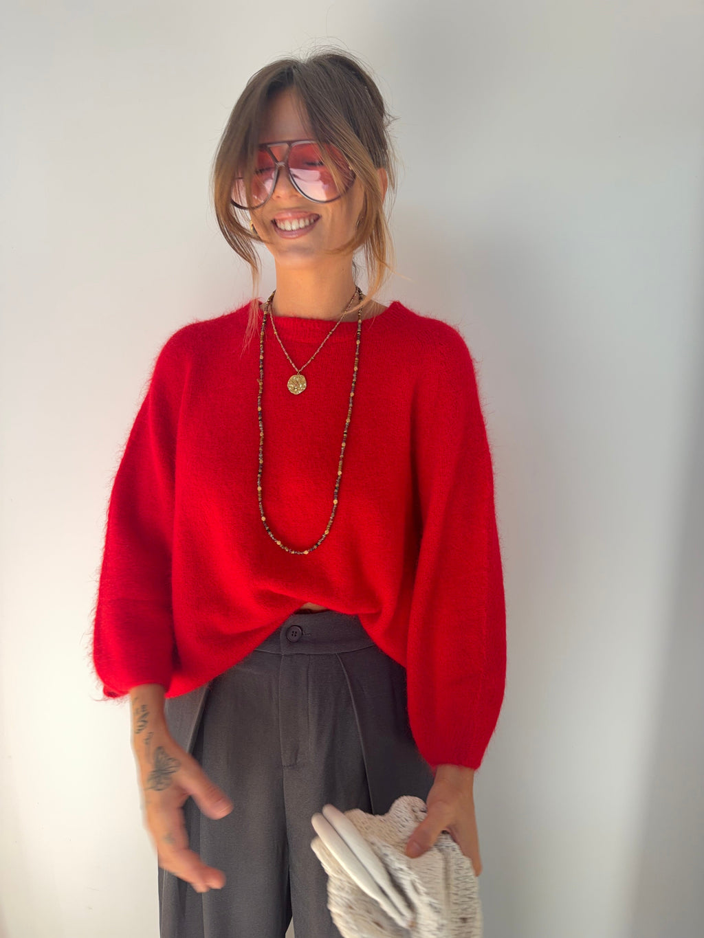 Pull Angora Seoul - rouge