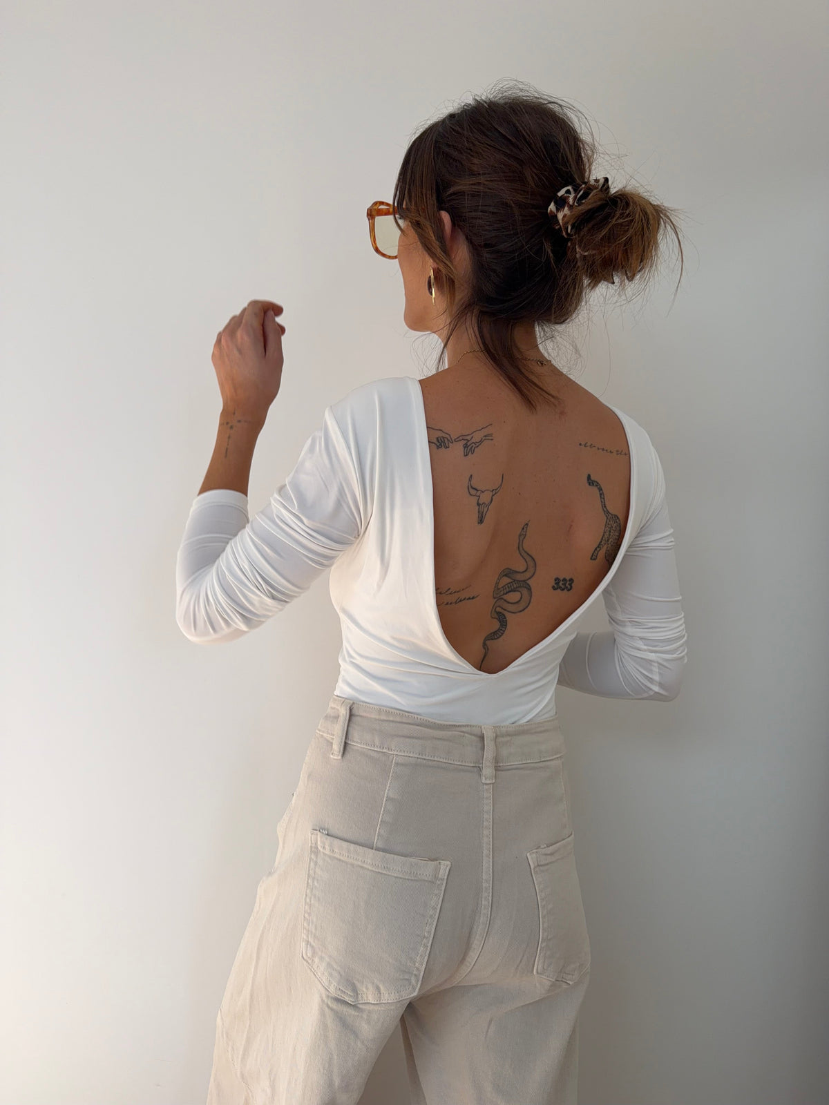 Body manches longues - blanc