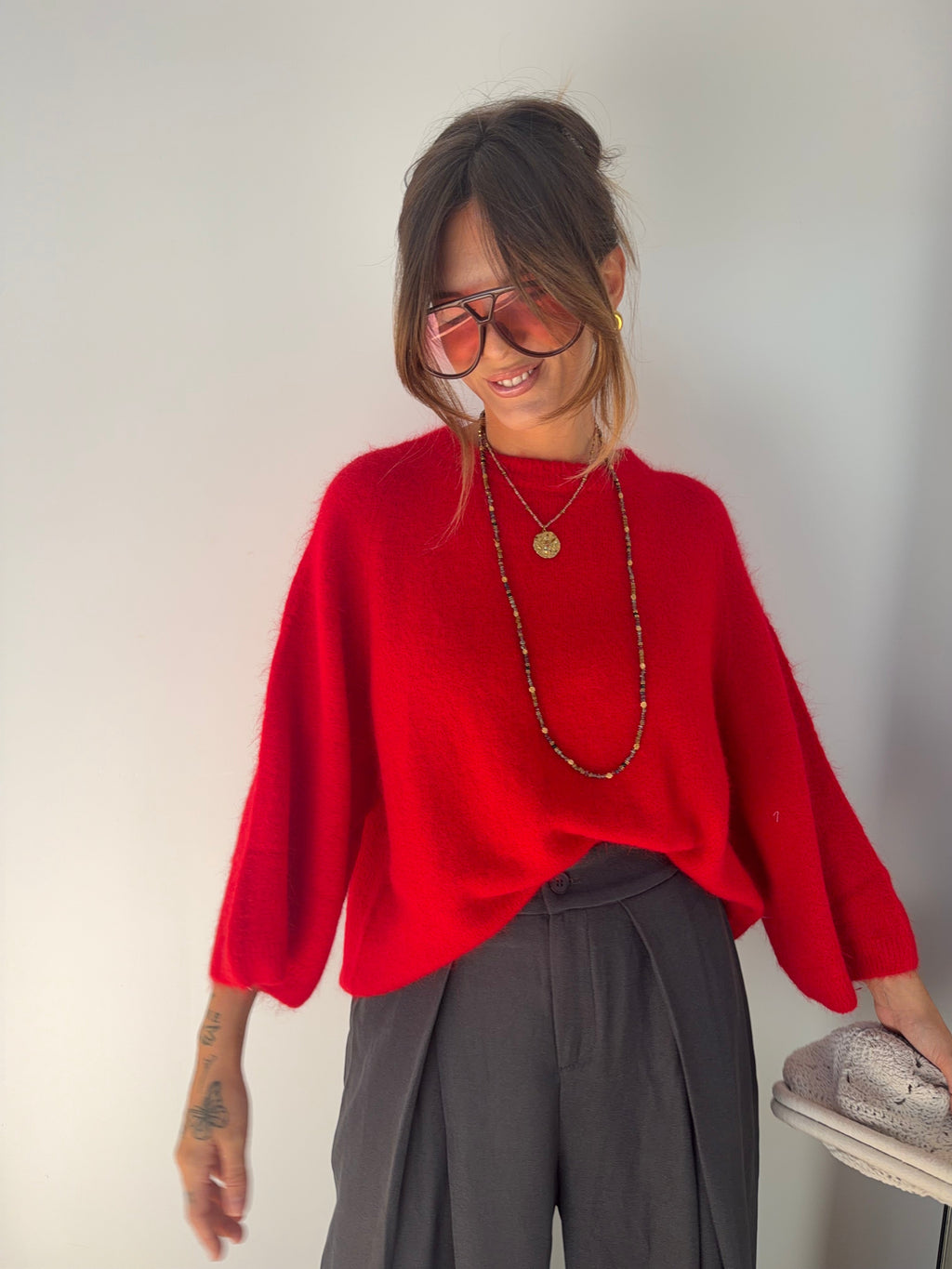 Pull Angora Seoul - rouge