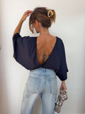 T-shirt Lover's dos nu V - bleu marine