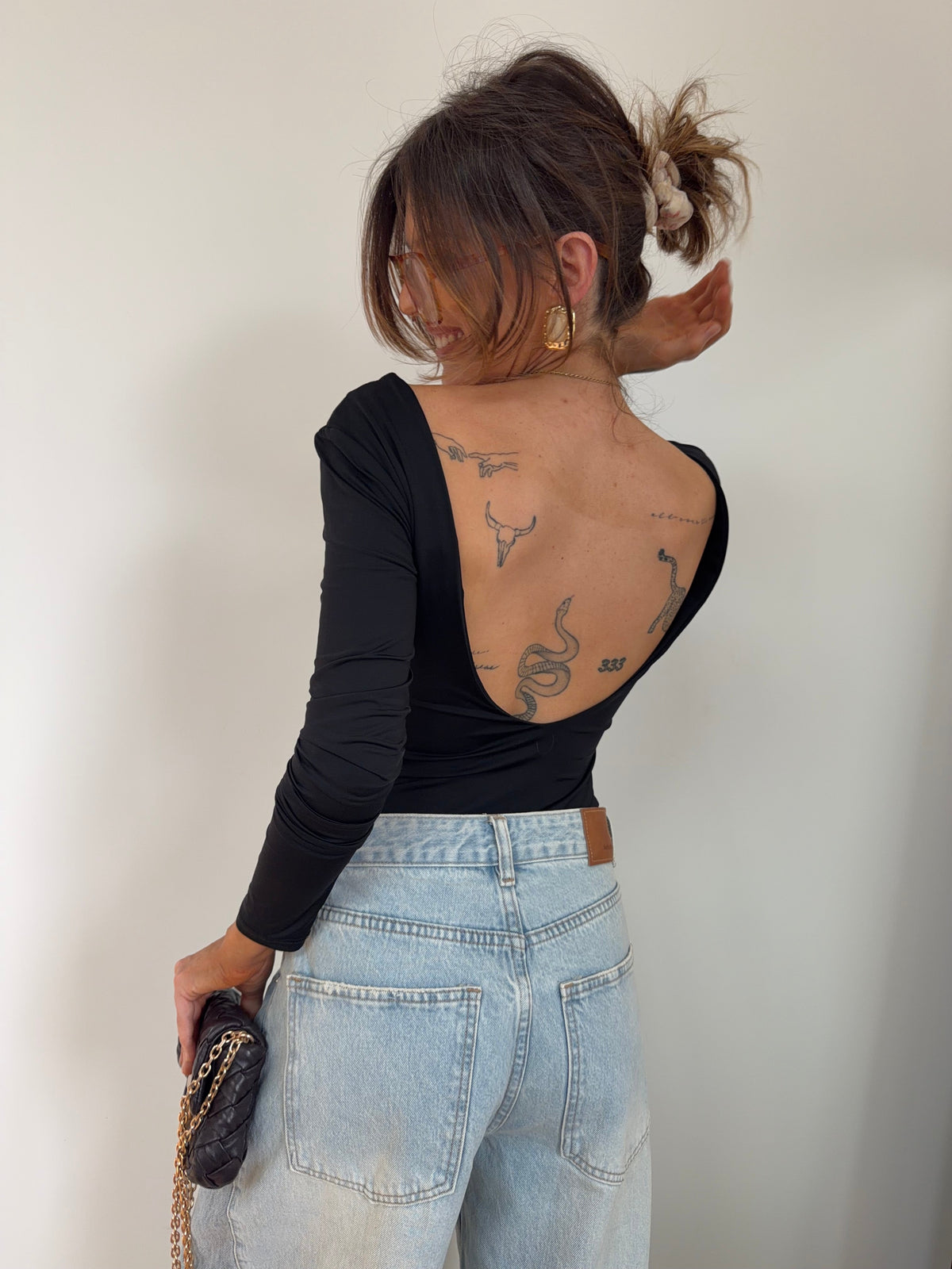 Body manches longues - noir