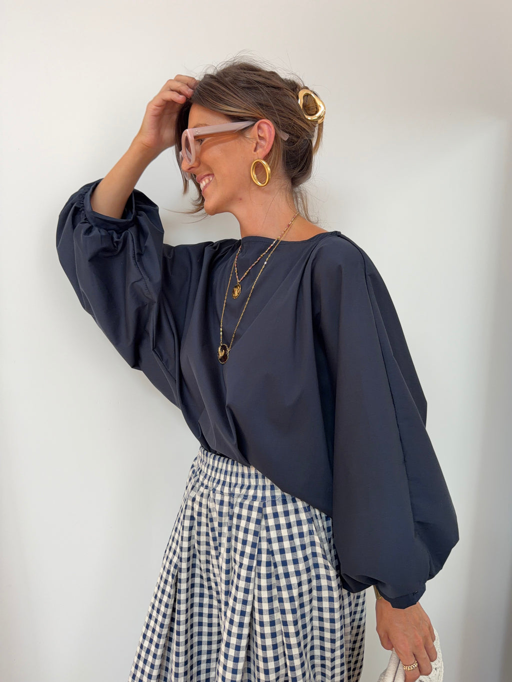 Blouse Elia - bleu marine
