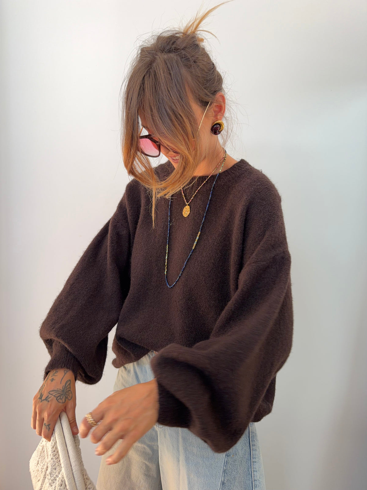 Pull Faro - chocolat