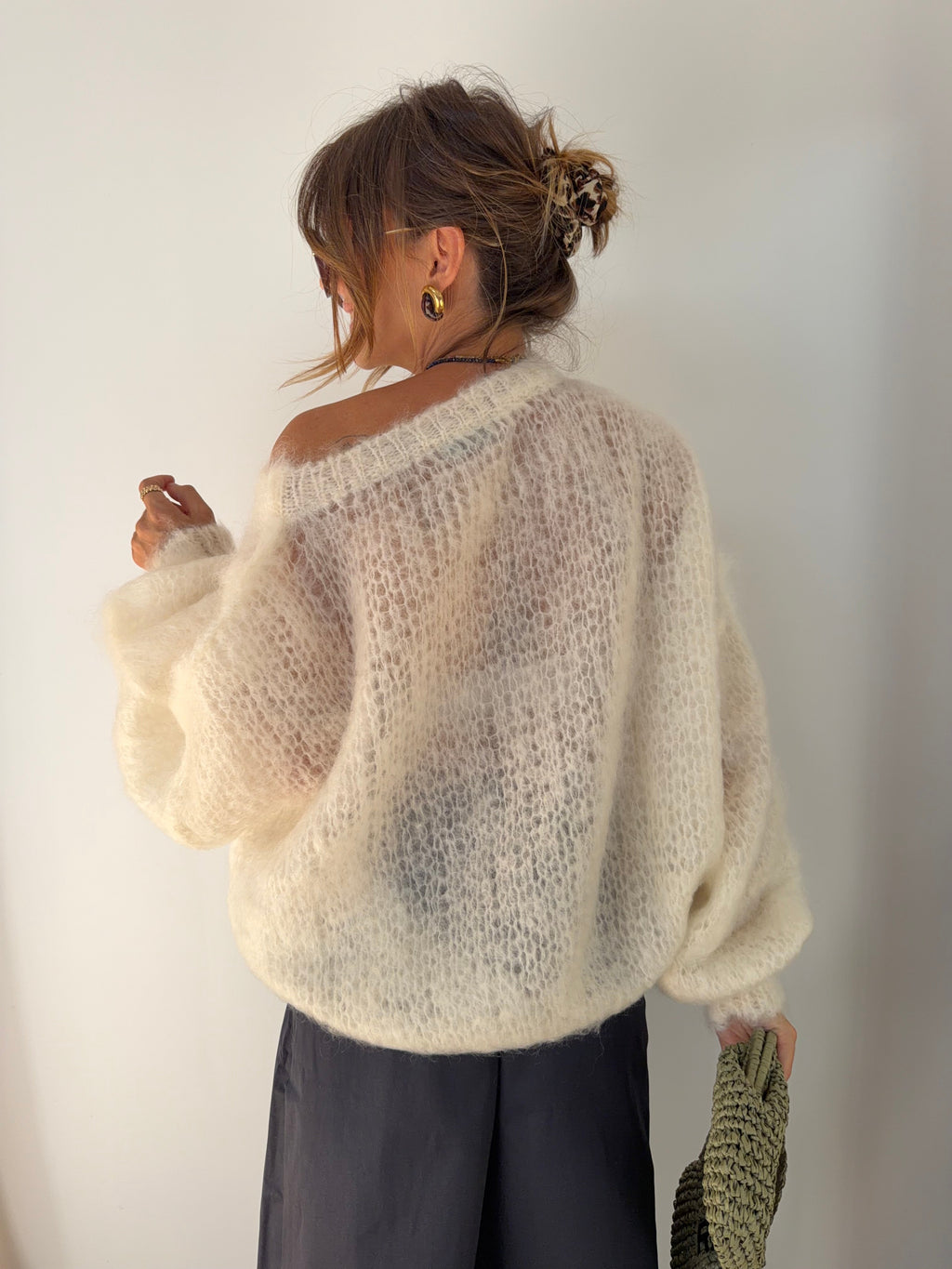 Pull 80% Mohair - beige