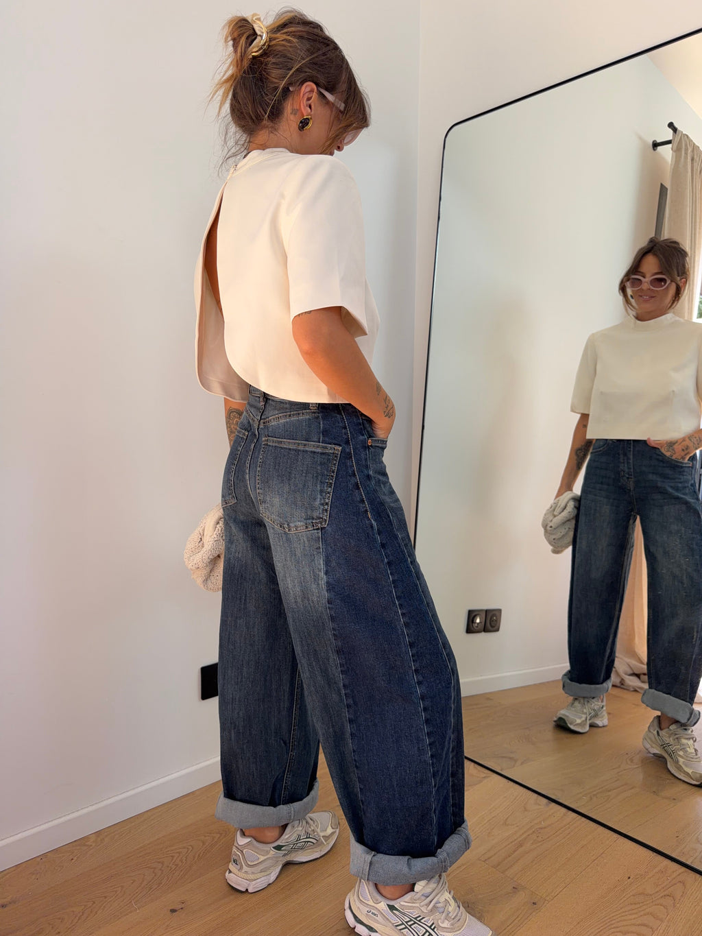 Jeans ballon 2 bleu