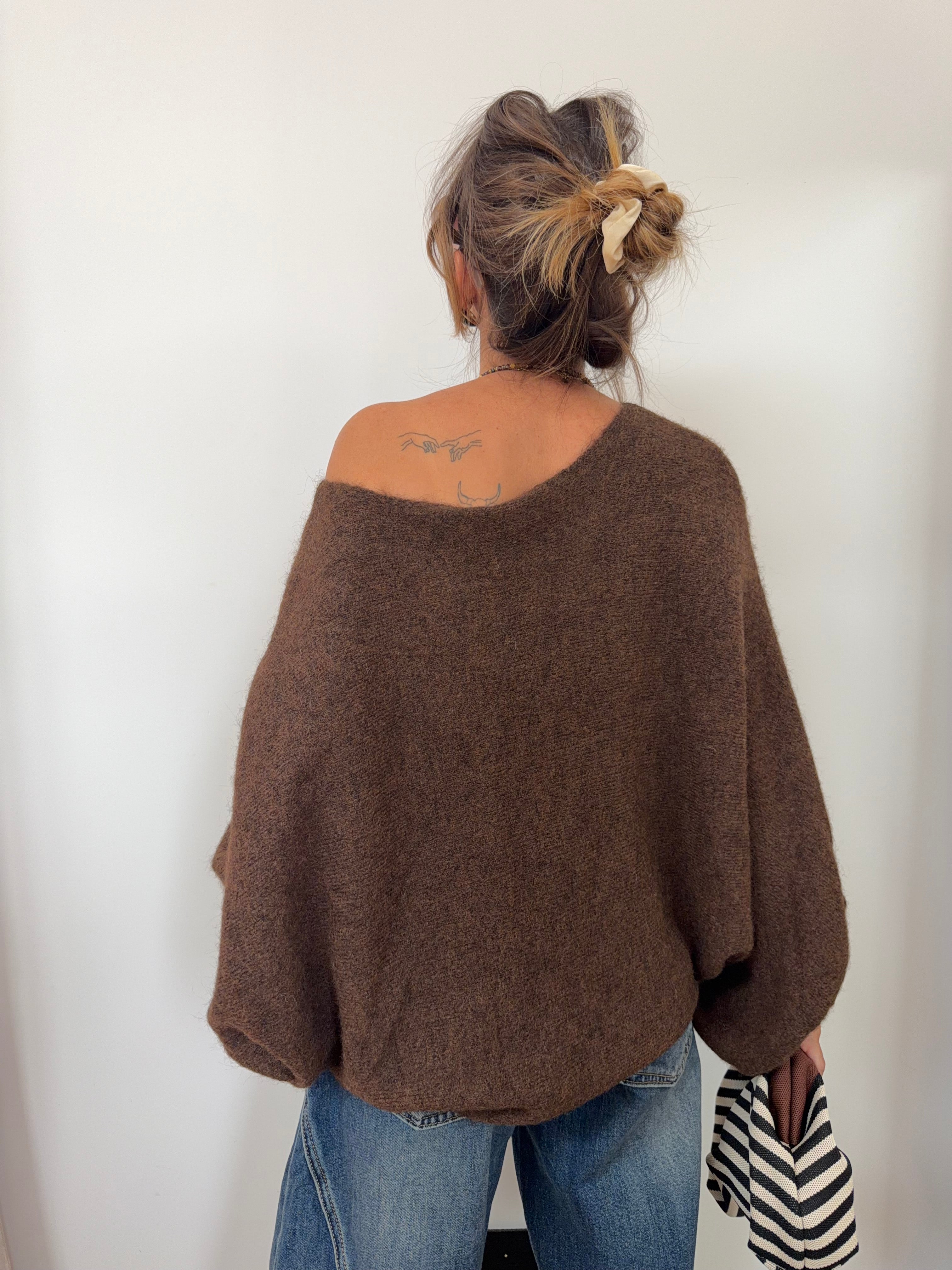 Pull oversize - chocolat