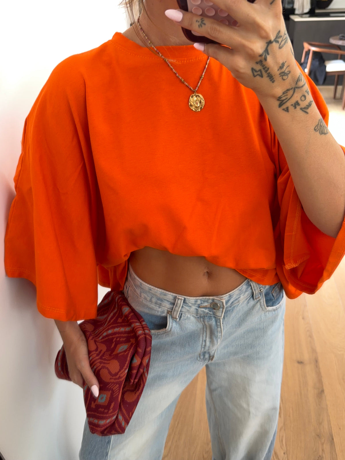 T-shirt parfait orange